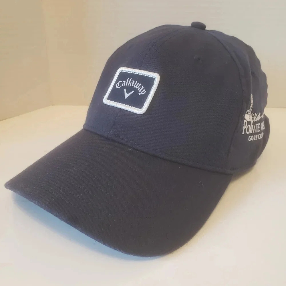 Callaway Golf Tournament Navy Blue Mens S/M Fitted Hat.